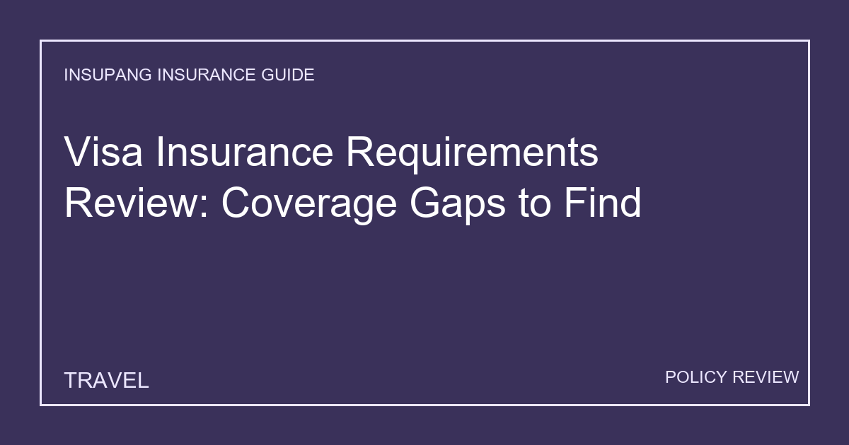 Visa Insurance Requirements Review: Coverage Gaps to Find - Insupang insurance guide thumbnail