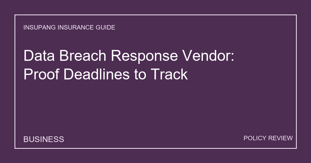 Data Breach Response Vendor: Proof Deadlines to Track - Insupang insurance guide thumbnail